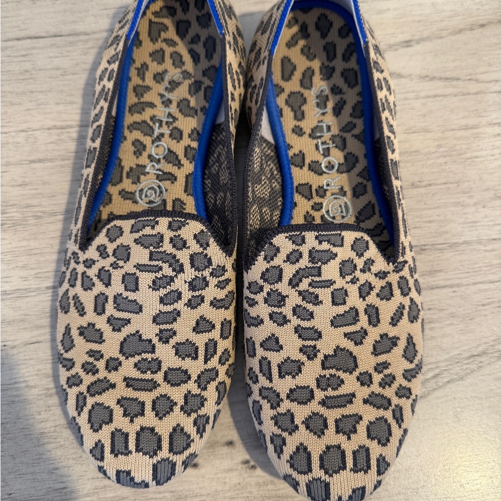 Rothy’s leopard print loafers